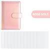 Colorful A6 PU Leather Macaron Budget & Account Book - Multi-functional Cash Diary & Storage Planner