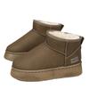 New winter warm snow cotton shoes low-top snow boots with wool inside warm thick-soled comfortable boots
