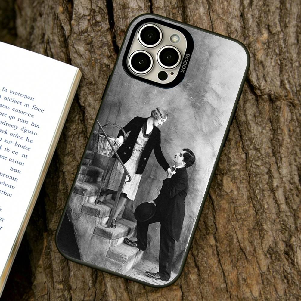 Charlie Chaplin Phone Case For iPhone 17,16,15,14,13,12,11 Plus,Pro Max,XS,Colorful Silver Phone case Funda Cover