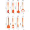 12 buc/set ustensile de bucătărie din silicon cu găleată de depozitare rezistente la temperaturi ridicate și non-aderente oală spatulă lingură