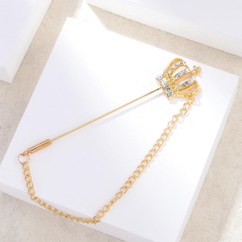 Broche Vintage Unissex Inserção para Blazer Corsage de Ponto Único Broche de Luto