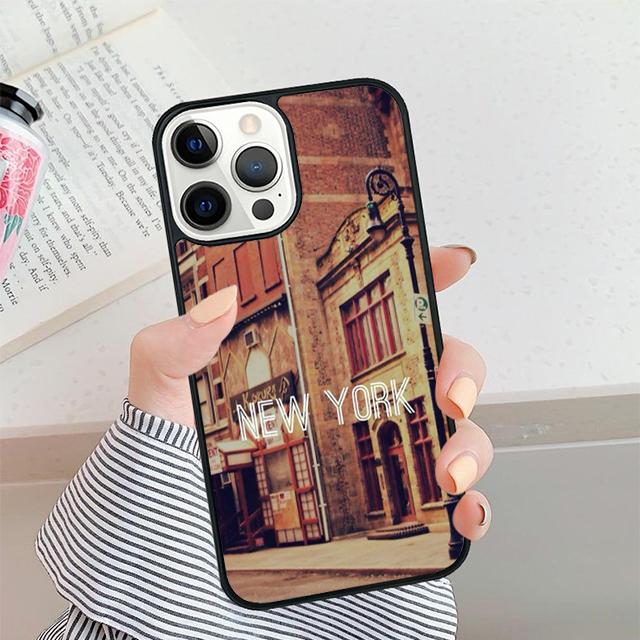 World City Travel New York Phone Case For iPhone 17 Air 16 15 14 plus 12 13 Pro max Bumper Shell Cover coque