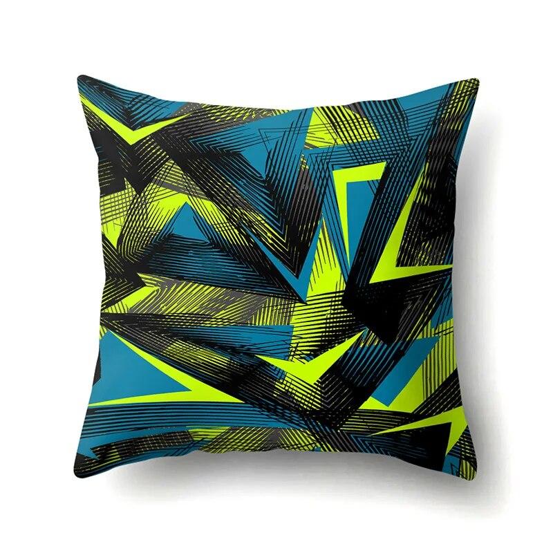 Geometric Pillowcase Car Lumbar Pillow  Cushion Sofa  toon Pattern