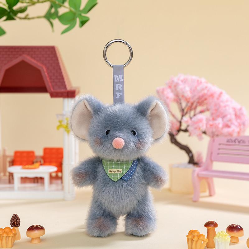 Plush Toy Learning Companion Bunny Cat Dog Bear Bear Doll Cute Office Computer Clip Ornaments