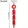1pc/2pcs 2026 Year of the Horse Spring Festival Firecracker Hanging Decoration Chinese New Year Decoration Hanging Fu Character