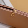 Double-Sided Leather Makeup Bag: Large Capacity, Solid Color, Portable