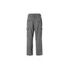 Y-3 FW21 Drawstring Straight Leg Cargo Pants Men Pants Gray HB3392
