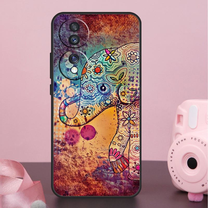 Cute Elephant Case For Honor X9a X8a X7a X6a X7 X8 X9 X9b X8b Honor 10 50 70 90 Lite Magic 6 5 Pro Cover