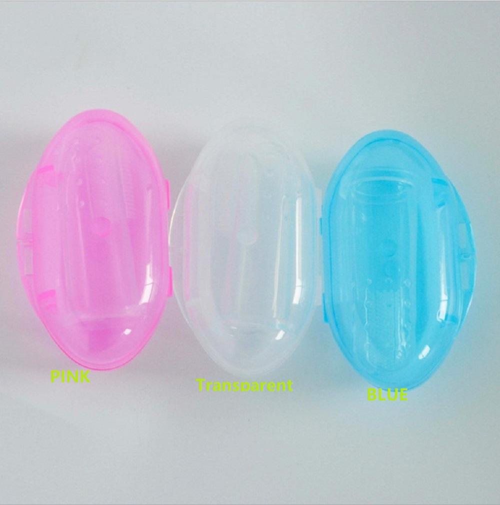 Supplies Soft Bristles PP Storage Box Pet Teeth Cleaning With Case Dog Toothbrush Finger Toothbrush