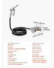 Fuel Transfer Pump, 12V DC 57 L/min, Cast Iron Diesel Transfer Pump Kit, with Manual Shut-Off Nozzle, Discharge Hose, Overheat Protection, 1/3 HP