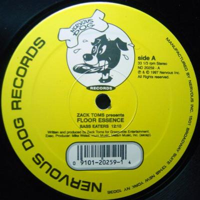12inch Record ZACK TOMS - Floor Essence ND20259 Nervous Dog Rec 1997 US Dance & Electronica Used