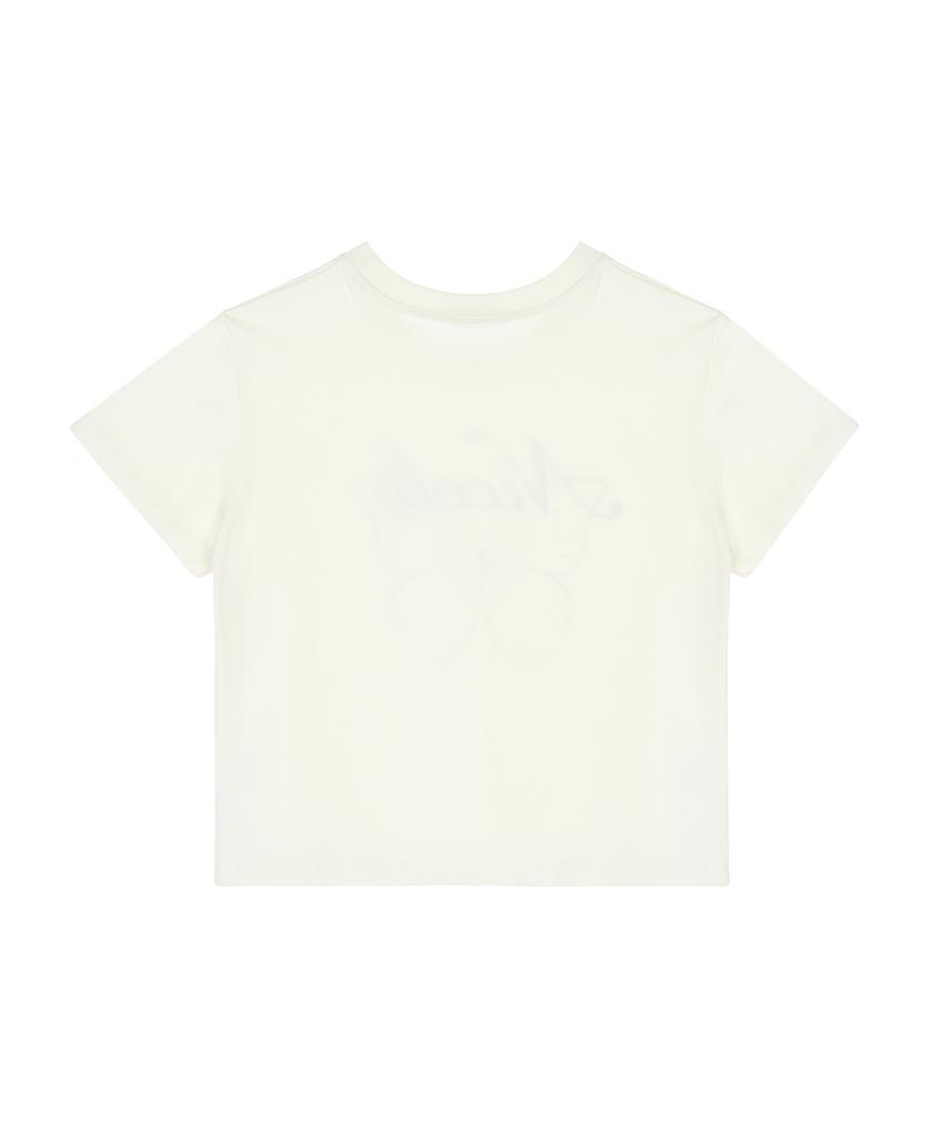 Nigaennikol Nicole Butterfly Crop Top_Cream Charcoal