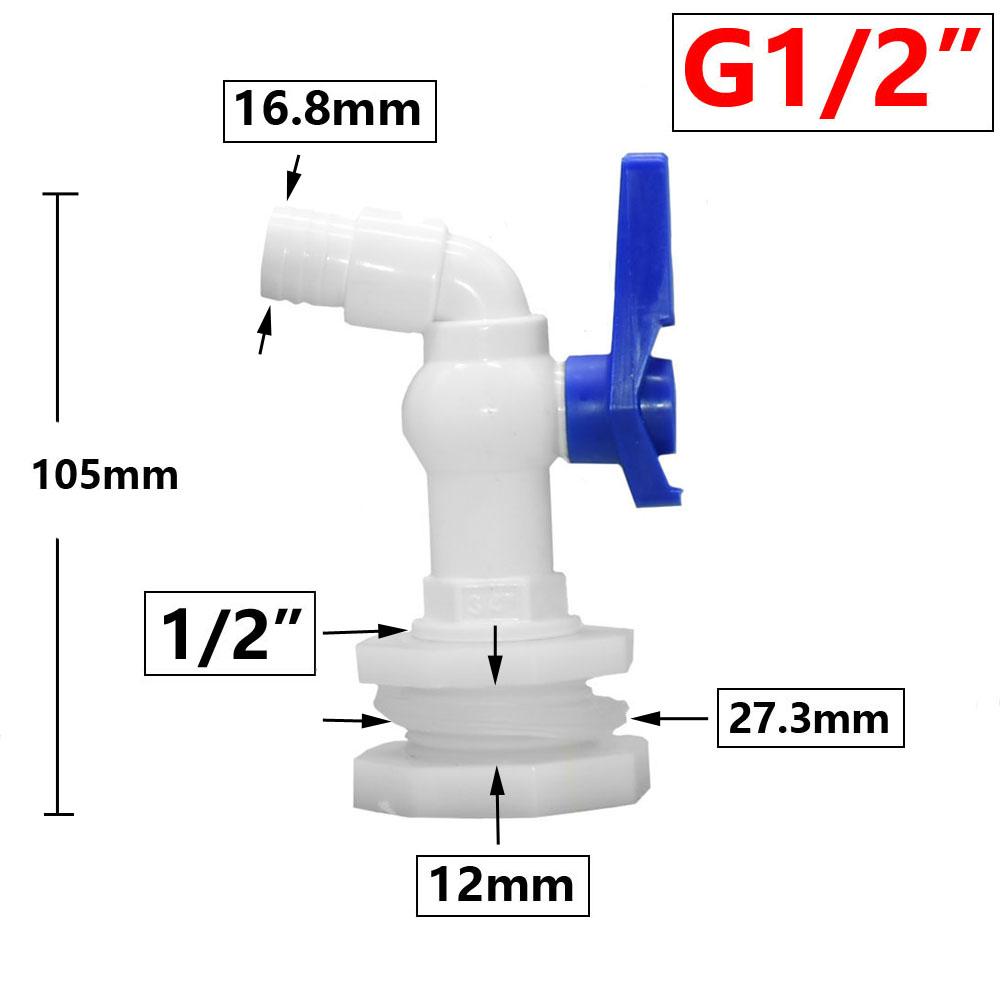 

IBC Tank Tap Adapter Valve S60X6 Coarse Thread Garden Quick Connect Faucet 1/2 3/4 Male Tank Tap Accessory Fitting