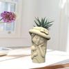 Cute Girls Pen Holder Pot Silicone Mold Epoxy Resin Mold Table Ornament Mold