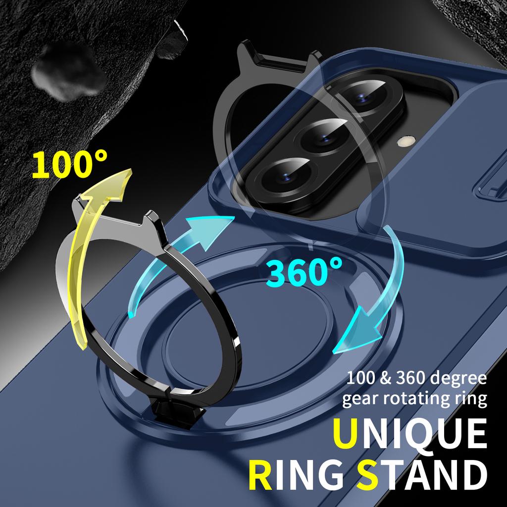 Durable Armor Case for Samsung Galaxy A17 5G S25 FE A55 A56 A35 A36 A15 A16 S24 Plus S23 Ultra S22 S21 Folding Stand Covers