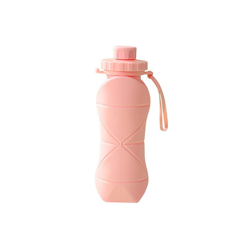 600Ml Silicone For Sports Tumbler Leak Proof Reusable Collapsible Water Bottles Foldable