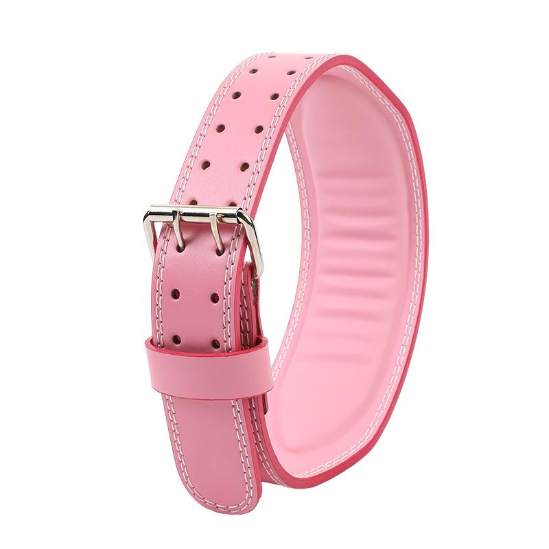 New Pink Women's Sports Protector Belt Fitness Squat Hard Pull Weightlifting Belt Fitness Waist Cover