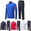 Unisex Sportswear Set Long Sleeve Hooded Jacket Tracksuit Running Gym Football Badminton Training