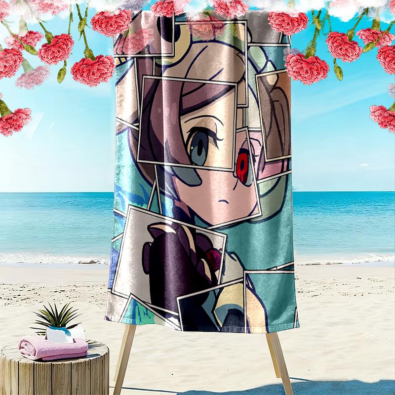 Marie Skullgirls 2D Flat Print Beach Towel, Large Soft Quick Dry Towel for Beach Camping SwimmingDSTJ0925386
