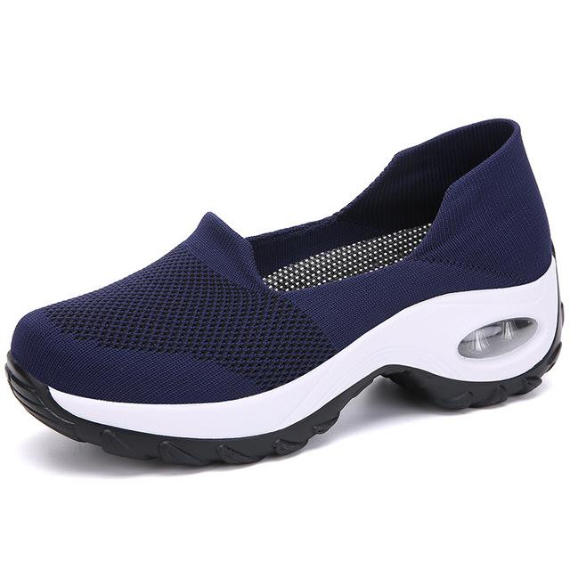 Mesh Breathable Sneakers Women Running Shoes Slip -On Ladies Loafers Moccasins Female Sports Casual Shoes Women Walking Shoes