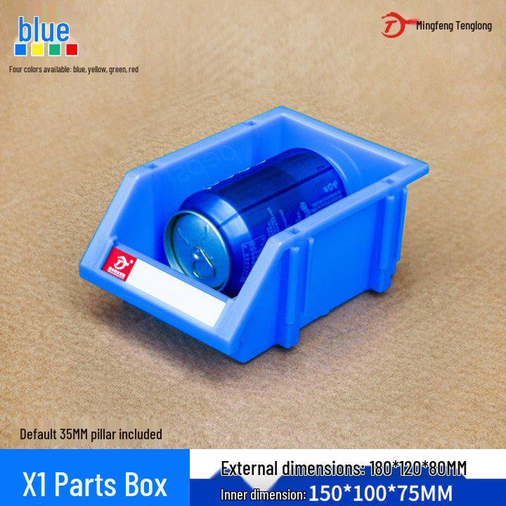 Verdickte Kunststoff Schrägdeckel Teile- und Werkzeugaufbewahrungsbox