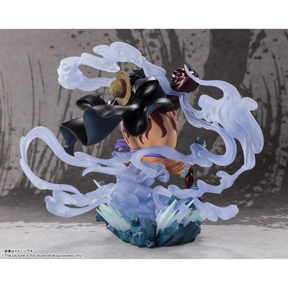 TAMASHII NATIONS Figuarts Zero One Piece Monkey D. Luffy Gear 4 Action Figure 210mm PVC ABS Painted Collectible