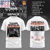 Tame Impala Deadbeat Tour UE UK 2027 Abbigliamento per Fan Musicali T-shirt a Due Lati