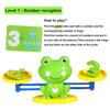 Logical Thinking Frog Math Balance Toy Addition Subtraction Early Education Toy  Math Training