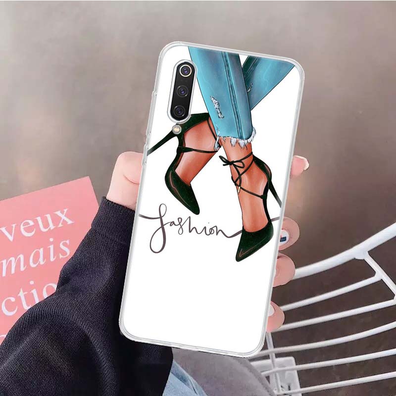 Red High Heel Shoes Soft Phone Case For Xiaomi Redmi Note 15 14 14S 13 12 Pro Plus 12S 11 11S 11E 10 10S 11T 5G Fundas Coque Red