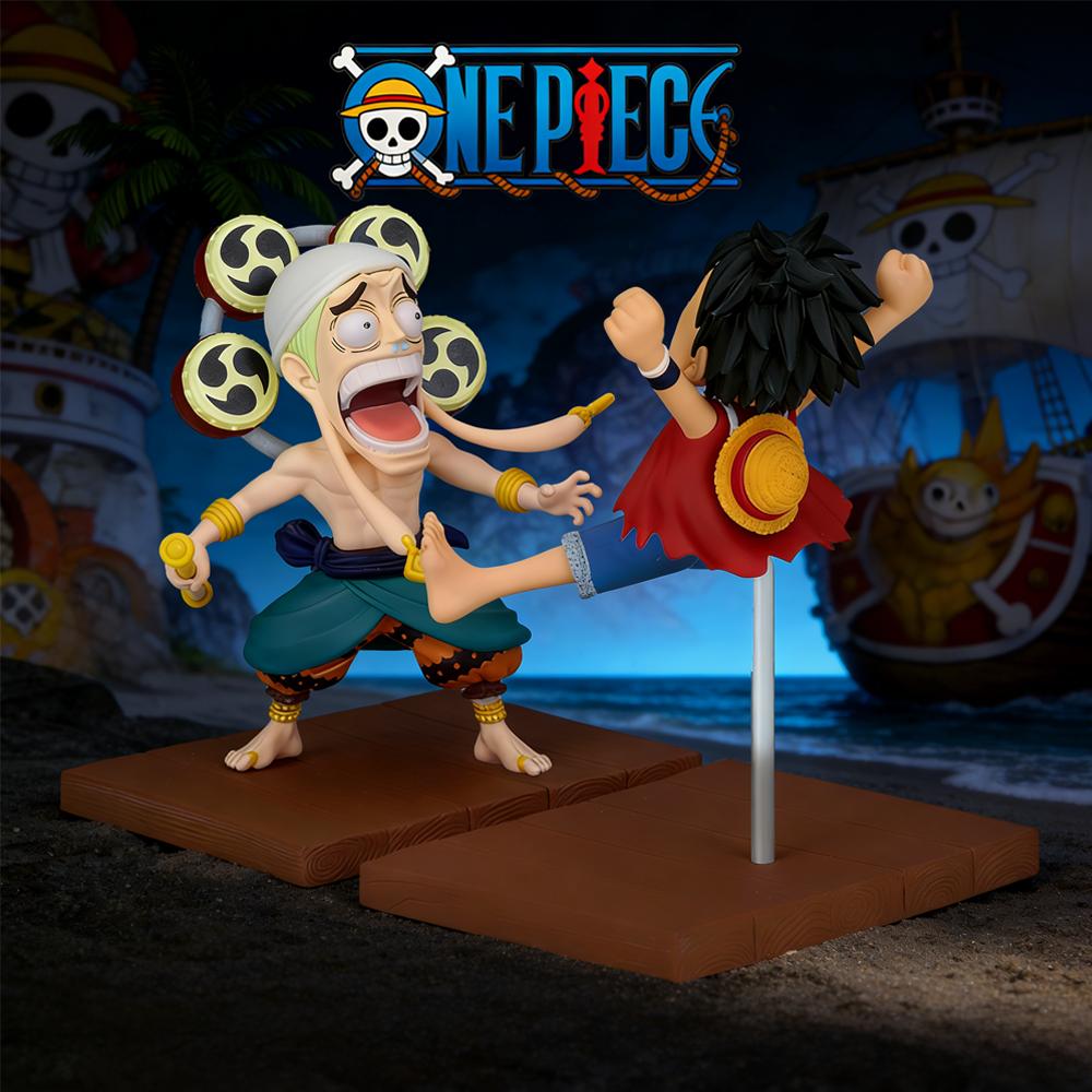 1pc Official One Piece Luffy  Enel Room Decor Statue Set, Anime Must-Have Gift for Valentine‘s Day, Birthday Desk