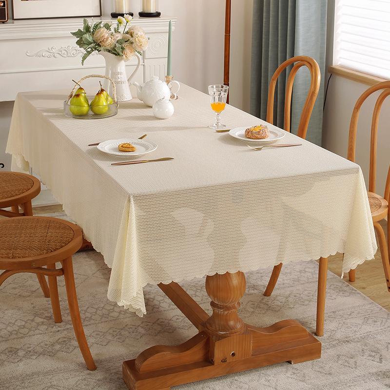 Henggang Chiffon Simple Tablecloth Solid Color Bedside Table Dust Cover Cloth Coffee Table Mat Dining Table Cloth