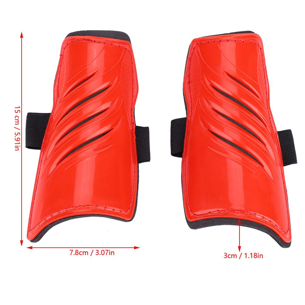 1 Pair Child Foot Sports Shinguards Kids Soccer Shin Guards Legs Protector Red