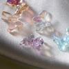20/50Pcs Mini Aurora Glitter Colorful 3D Resin Butterfly Epoxy Resin Filiings for DIY Epoxy Resin Mold Cratfs Nail Art Fillers