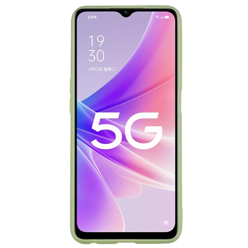 

For Oppo A57 (2022) 5G/A77 5G Matte Phone Case Soft TPU Protective Phone Cover Green