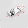 1pcs Zinc Alloy Hasp Latch Locks, 2.5 Inches, with 2 Keyed Hasp Latches Locking Knob, Drawer Lock Filing Cabinet Lock Closet Lock, Safety Hasp Lock,