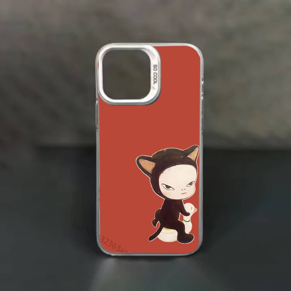 Y-Yoshitomos Art N-Nara phone Case for iPhone 17 11 12 Pro Max Plus Mini Air SE  16e 14 15 16 13 Soft Shell