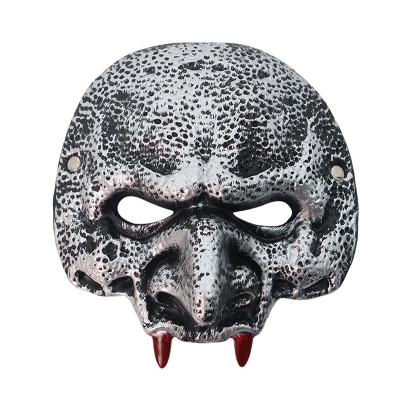 Mardi Gras Mask Scary Halloween Mask Goblin Mask Masquerade Mask for Women Men Half Face Mask Rubber Foam Mask Gifts серебряный
