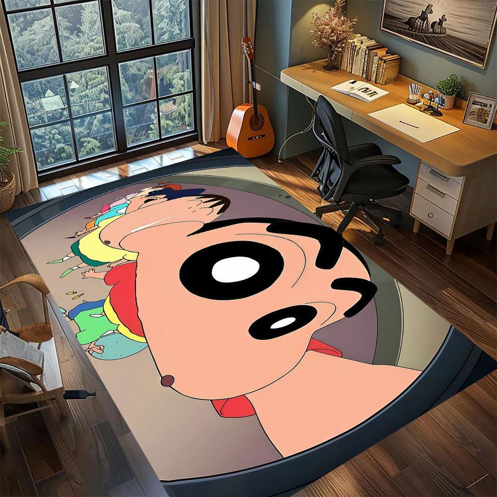 Shinchan anime character Carpet for Living Room Bedroom Home Decor Cool Movie Mat Play Floor Mat