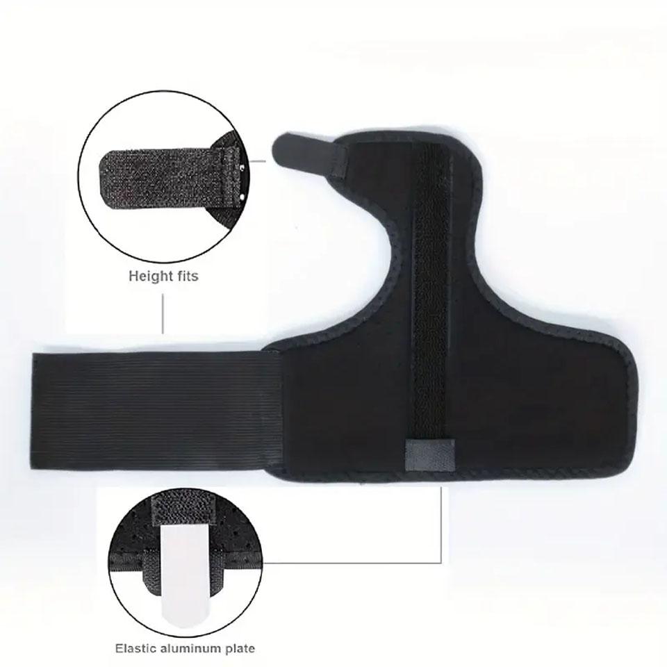1Pc Finger Protectors Wrap Breathable Finger Guards Right Left Hand Fixation Tendon Sheath Support Aluminum Plate