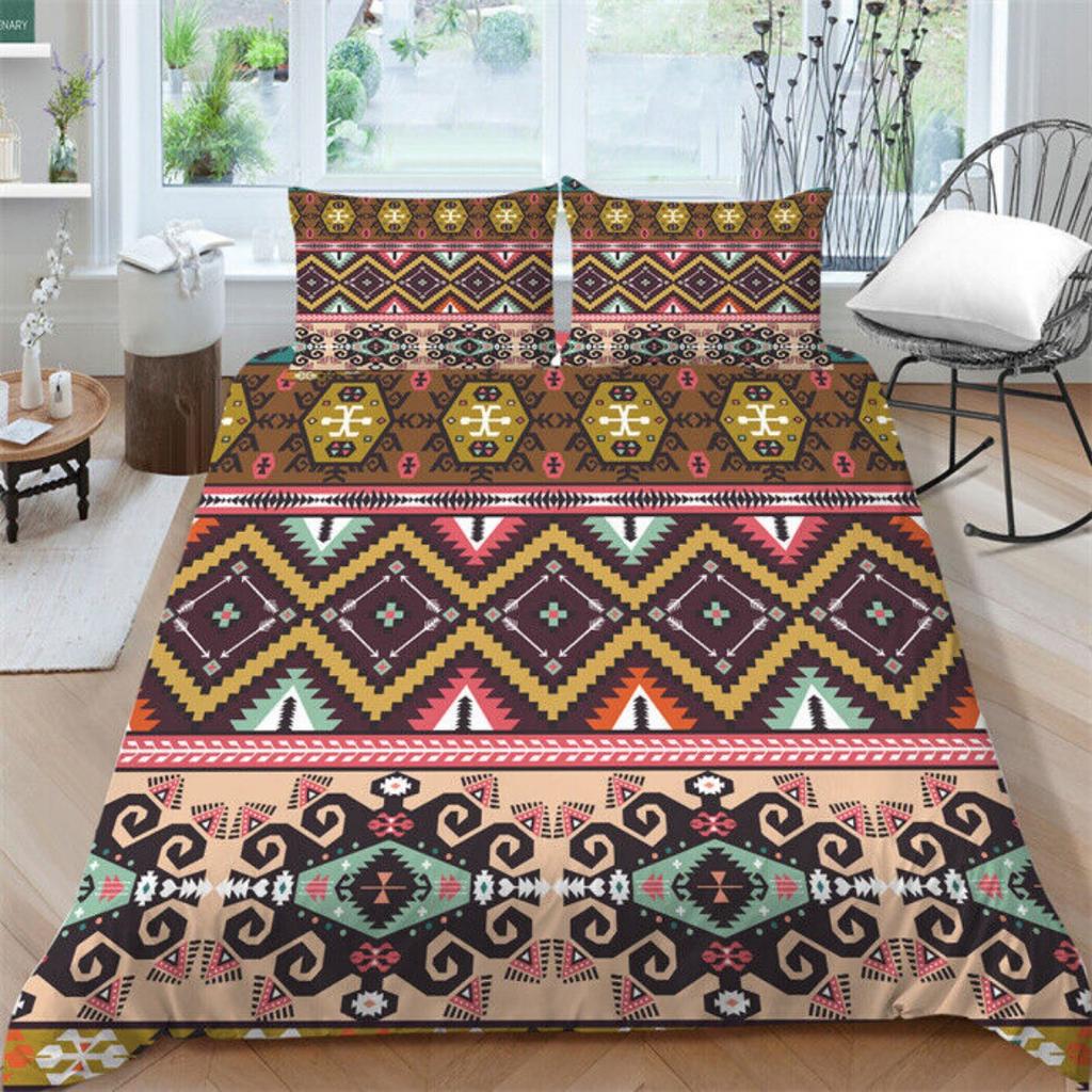 Vector Ethnic Style Bedding Sets Soft Duvet Cover Set Highend Bedroom Decor Gift