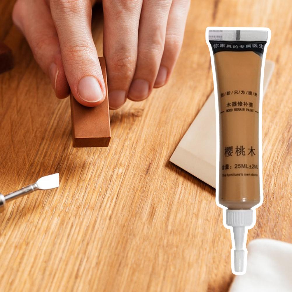 25g Floor RepairMulti-Color Wood Repair Paste Floor Discoloration Repairing Paste For Cabinet Table Desks Wood Repair Wood Stain