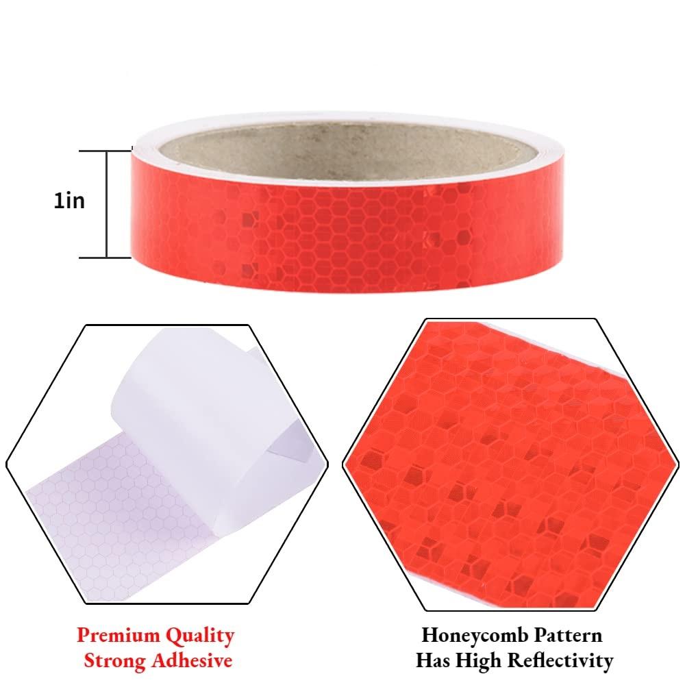 1''*33FT Bicycle Wheel Reflect Fluorescent MTB Bike Reflective Sticker Strip Tape For Cycling Warning Safety Waterproof Car Tape