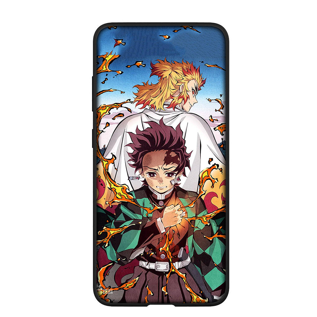 Phone Case for Samsung Galaxy S25 S23 S22 S24 Ultra FE A05 A06 A15 A16 A36 A37 A35 A54 A55 A56 A57 A25 A26 A53 A17 Anime Kamado Tanjirou Demon Slayer