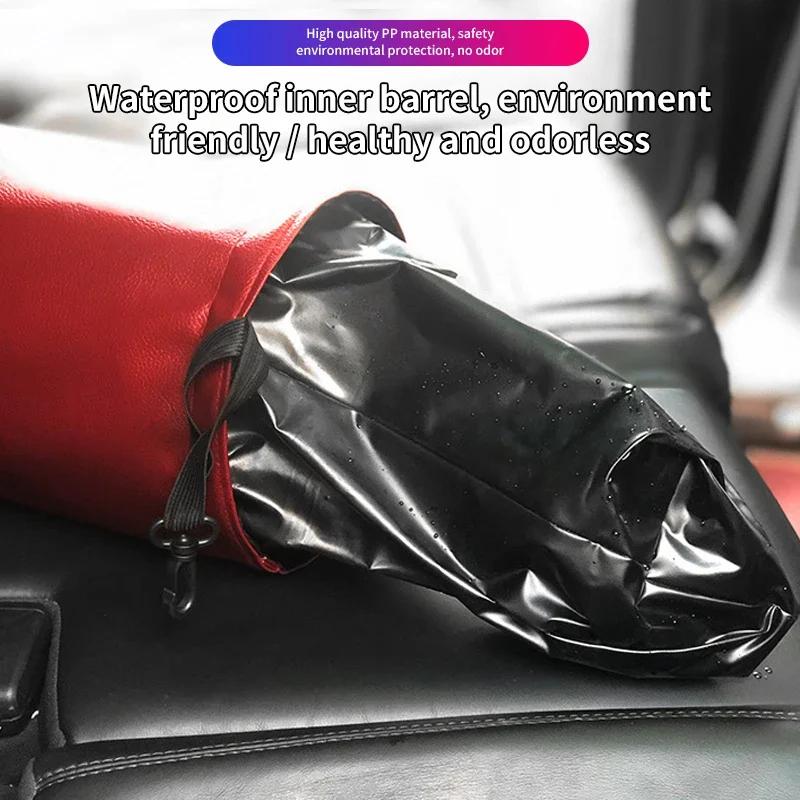 Foldable Car Trash Can Interior Rubbish Container Waste Organizer Holder Car Storage Busket Waterproof Garbage Car Garbage Bin
