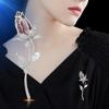 New Micro Inlaid Zircon Tulip Flower Brooch Palace Cheongsam Accessory Exquisite And Versatile Women  Brooch