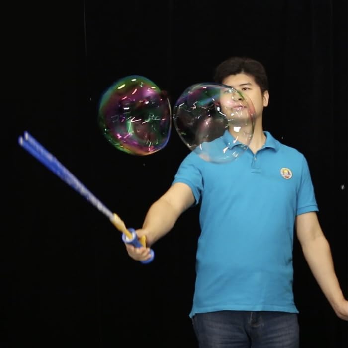 Uncle Bubble Giant Sword (Large) with Special Bubble Solution for Big Bubbles. Create and Cut Large Bubbles with This Ultra Bubble Solution. Outdoor