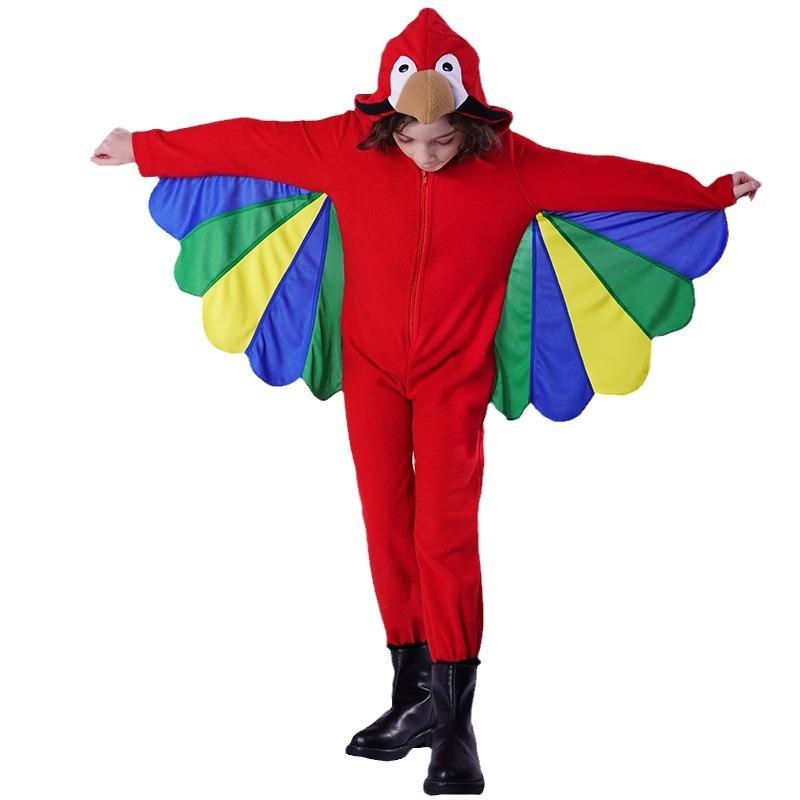 Halloween Children's Cute Parrot Show Props Costumes Children's Animal Cosplay Stage Performance Costumes