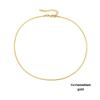 eManco Titanium Steel Round Chain Necklace - Simple European/American Style for Women and Couples, Long Snake Bone Chain, Clavicle Design.