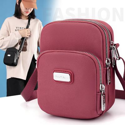 New Women's Mobile Phone Bag Lightweight Waterproof Nylon Bag Versatile Outdoor Shopping Shoulder Bag Versatile Messenger Bag