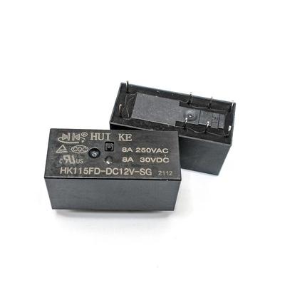 HK115FD-DC5V-SG and HK115FD-DC12V-SG Dual Changeover Relays, 8A Capacity